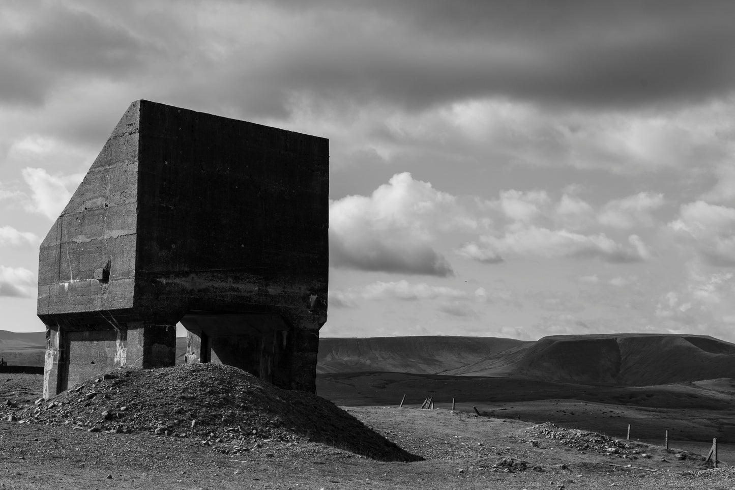 Trefil Quarry B&W Landscape - Shot on Digital DLSR