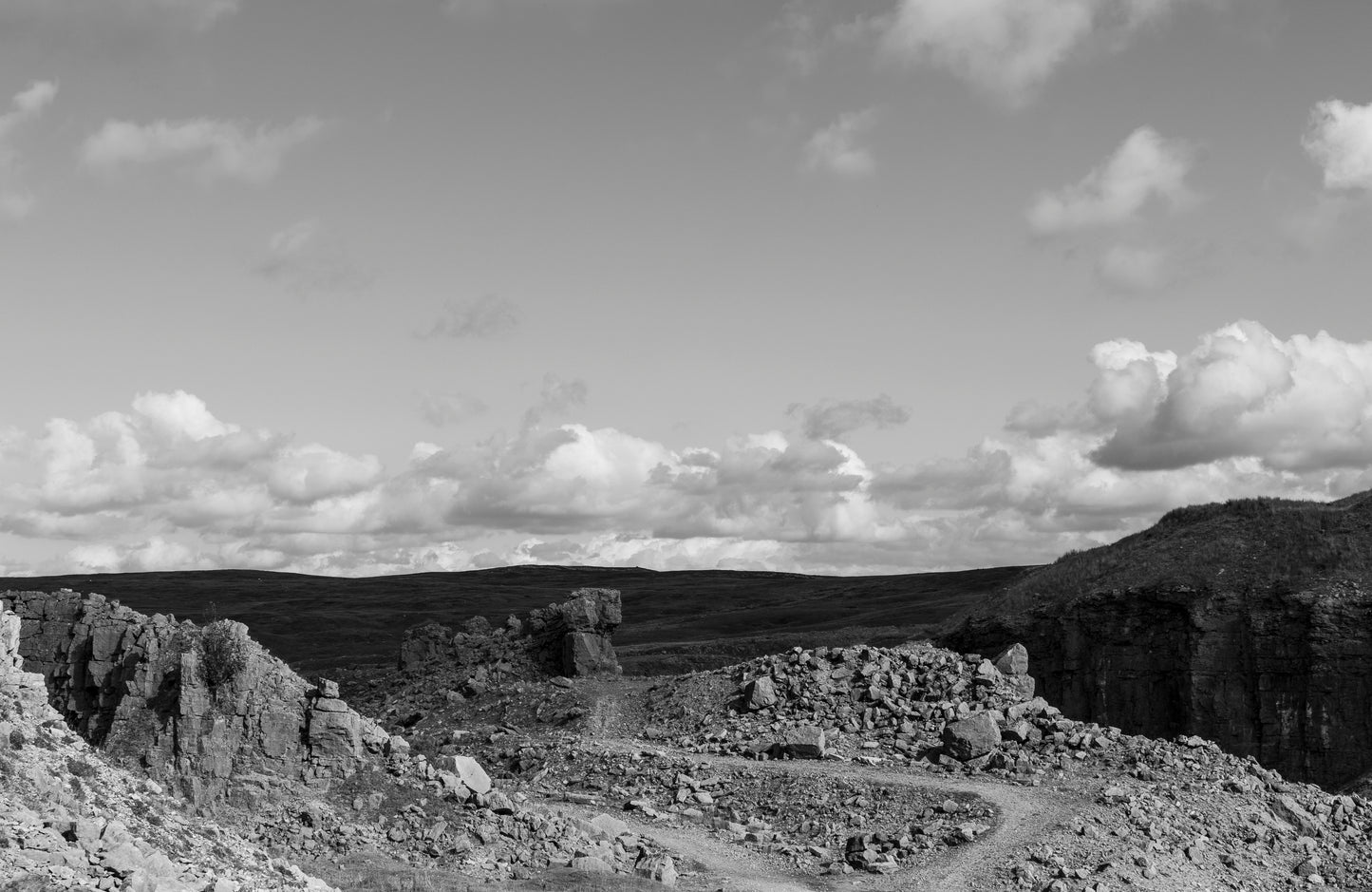 Trefil Quarry B&W Landscape - Shot on Digital DLSR